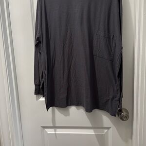 Lunya Dark Gray Long Sleeve Tee